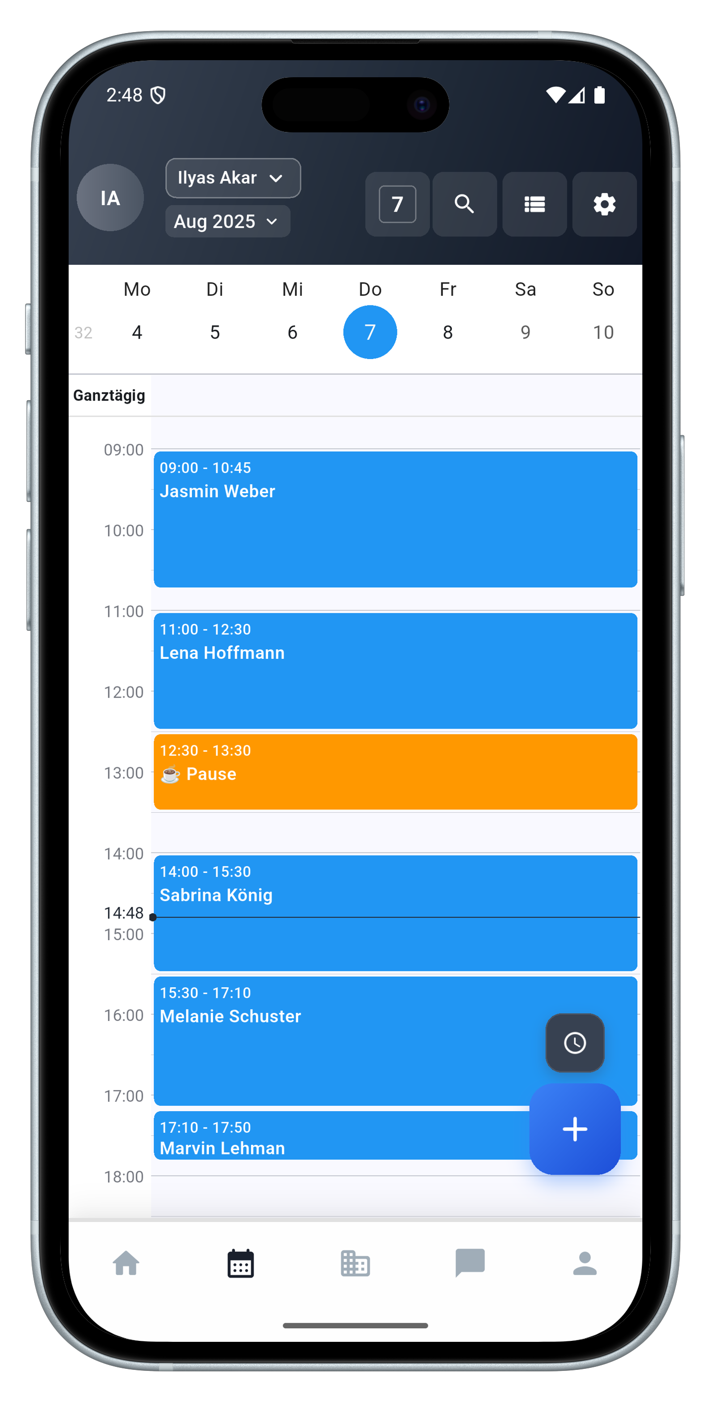 Intelligente Terminplanung mit Ressourcen