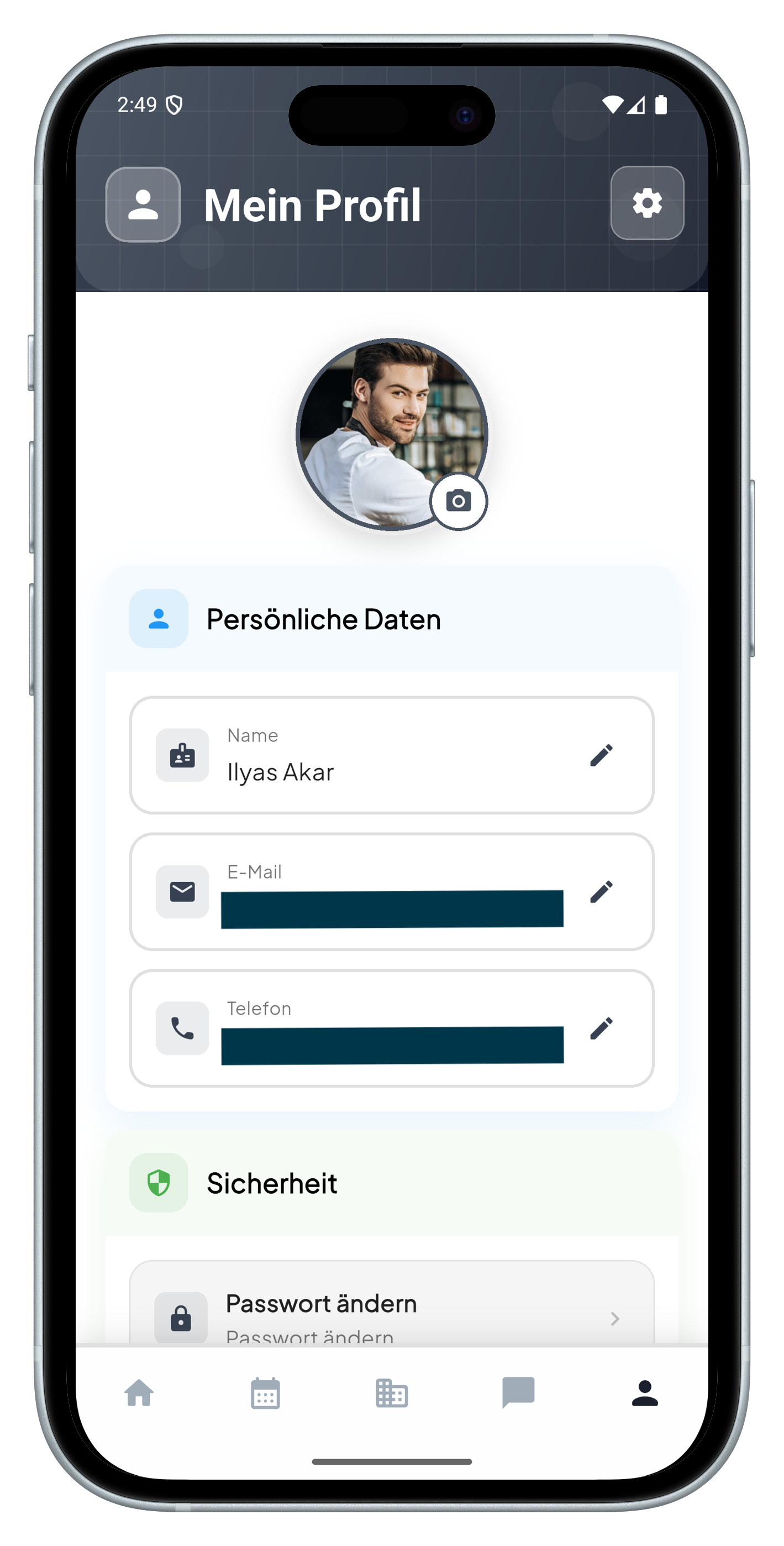Analytics und Forecasting Oberfläche
